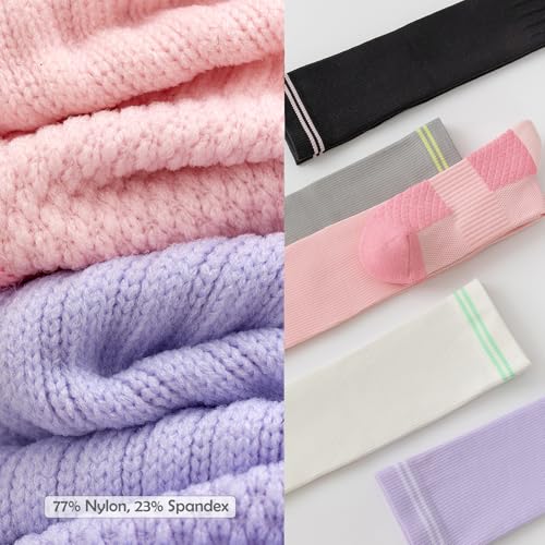 Women Daily Training Knee High Socks for Yoga Running Cycling Cushioned Socks With Thickened Sock Bottom - Image 6