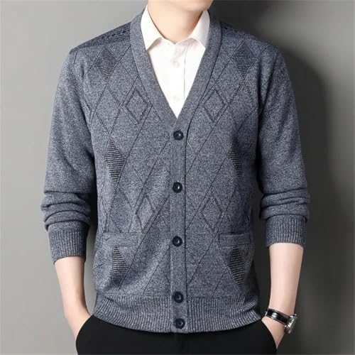 Men's Autumn Winter Cardigan V-Neck Sweater Clothes Button Knit Cardigans Knitting Sweaters Outwear3