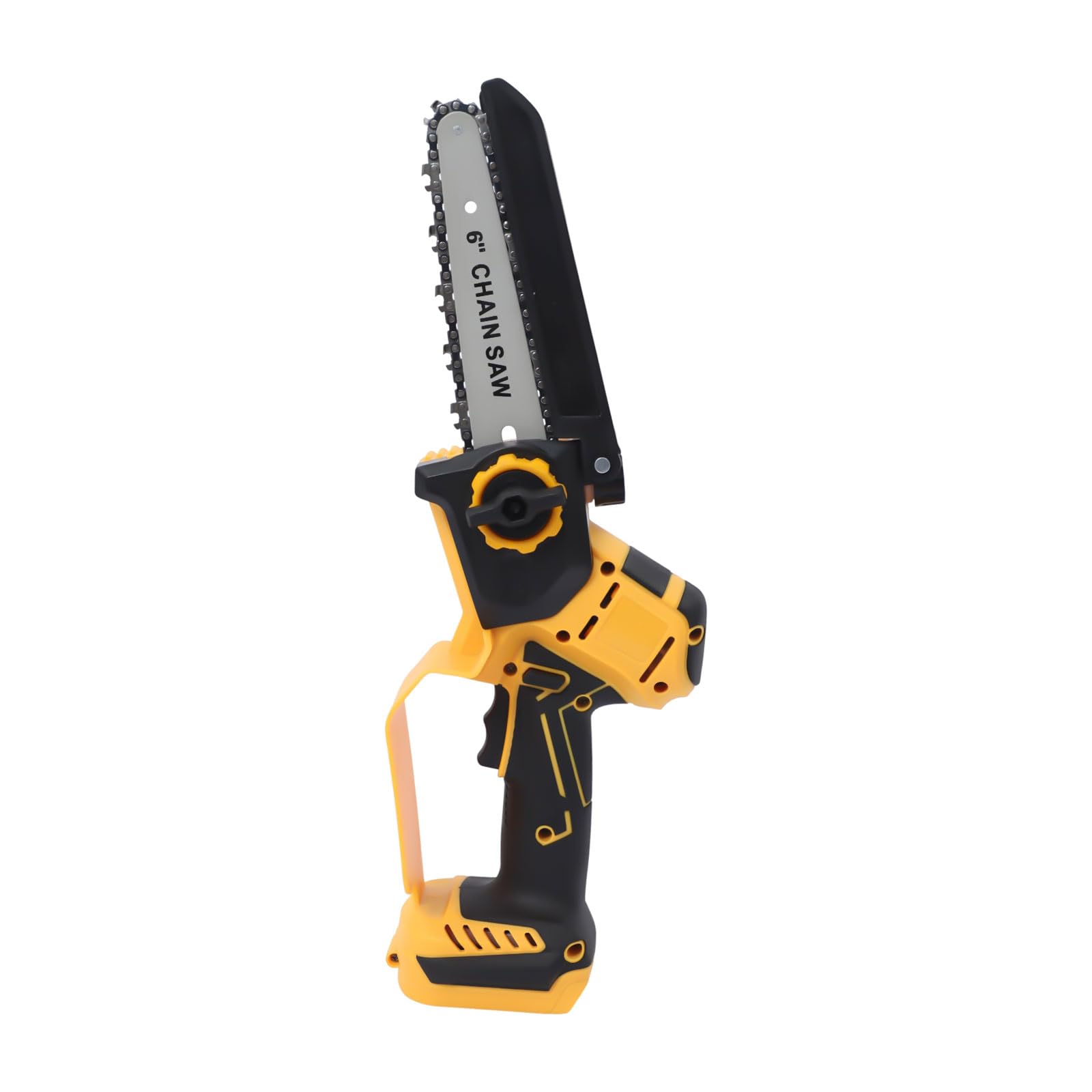 Akumulatorowa sekator pionowy 2 w 1, 15 cm, mini piła łańcuchowa z przedłużeniem 2 m, drążek o długości 200 W, bezszczotkowy silnik 600 W, obrotowa głowica silnika o 180°, elektryczna piła łańcuchowa