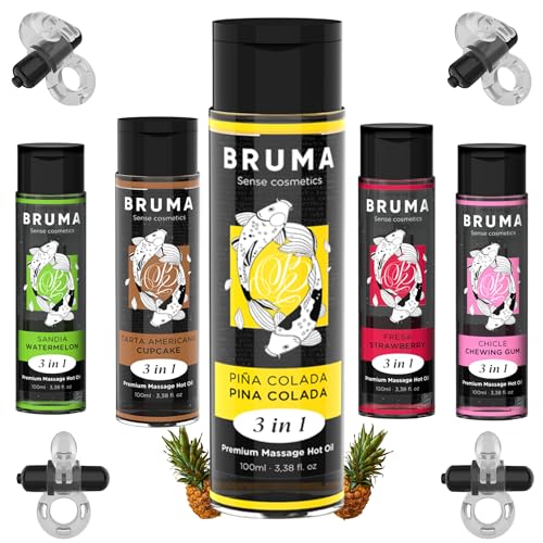 Lubricante 3 en 1 / Aceite de masaje Efecto Calor 100 ml/Gel para masajes / | Para Parejas | Base de agua Ultra Deslizante/Lubricante de sabores / (Piña)