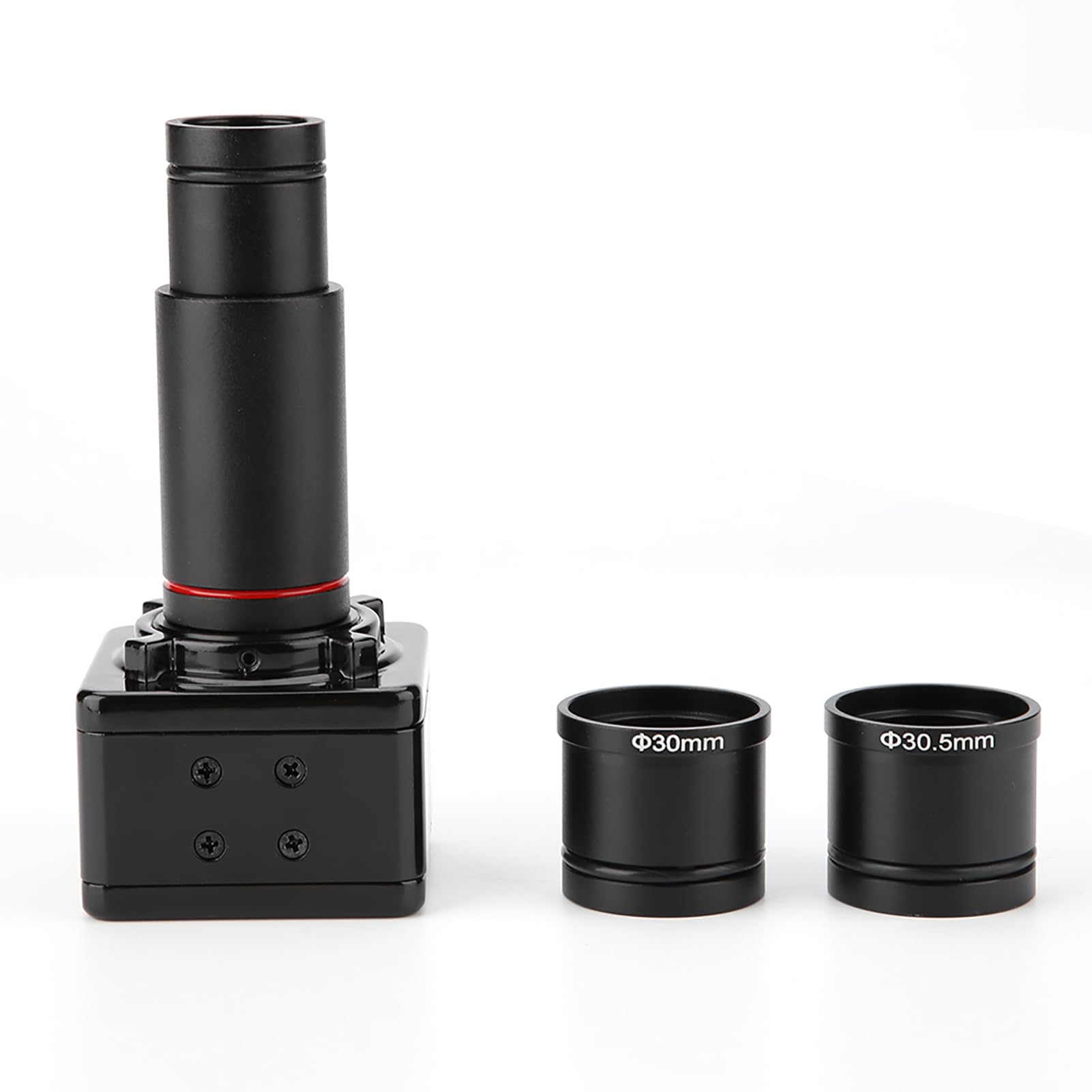 USB-Mikroskopkamera, 5 MP, 2592 X 1944, Auflösung, 0,5-fache Verkleinerung, Objektivadapter für Trinokulare Stereomikroskope, 30 Fps Video bei 640 X 480, 23,2 Mm Bis 30 Mm und 30, Ringe, für
