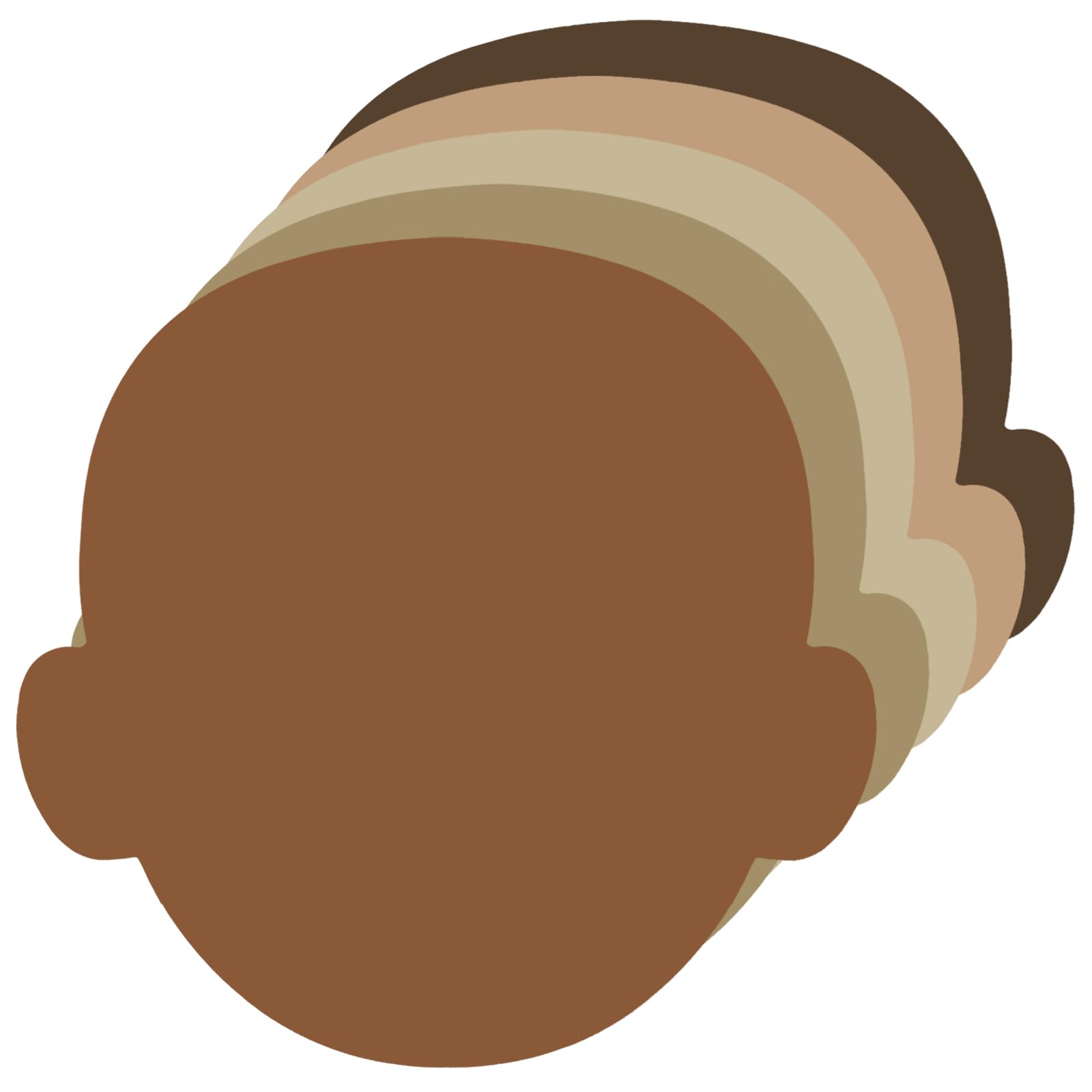 Outus Face Multicultural Creative Cut Face Shape Paper Cutouts for Children to Design and Decorate, Craft Group Projects, Unity in Diversity Craft Projects, 5.5 Inch (Nude, 50 Pcs)