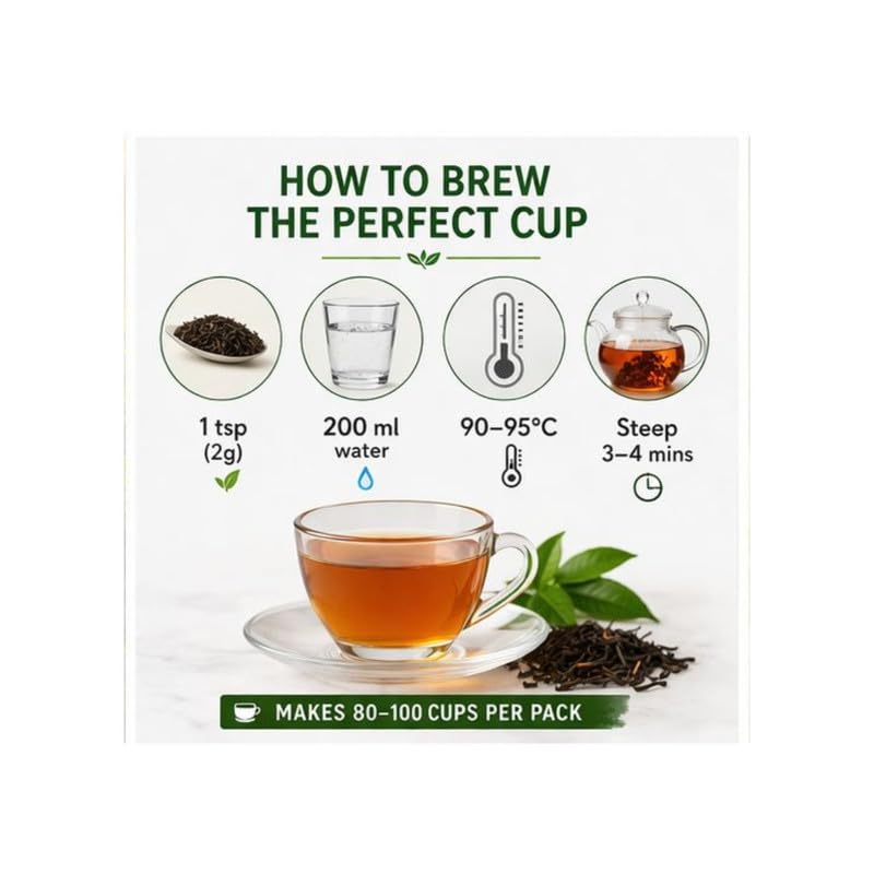 Image of Siyacha Tea 2026 Assam First Flush FBOP, 1Kg Pouch, Premium Single Estate Loose Leaf Black Tea, Fresh Harvest, Bold Taste & Rich Liquor
