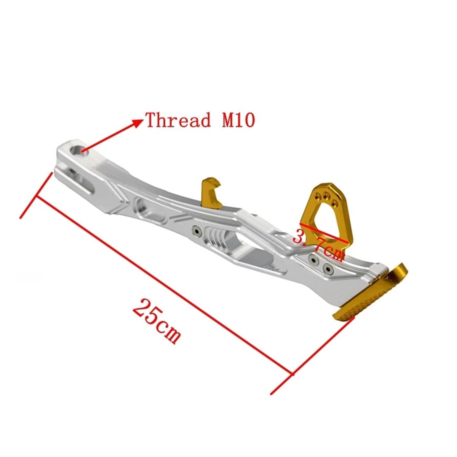 Piastra cavalletto moto CNC Lega di alluminio (Rosso)