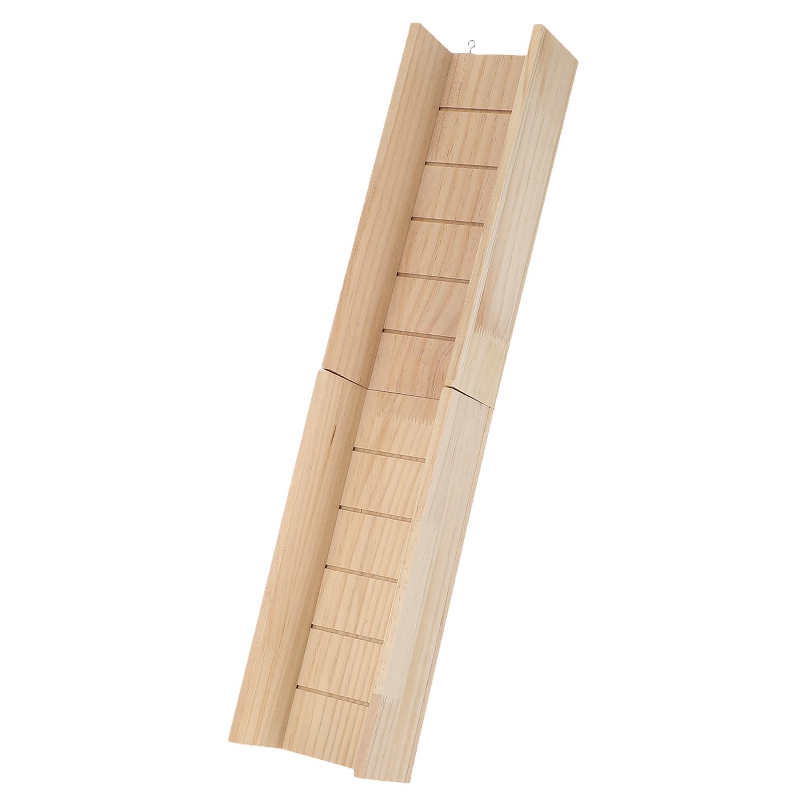 FELTECHELECTR Rabbit Ramp: Small Pet Play House Slide - Foldable Guinea Pig Wooden Ladder Bridge - 60cm Small Pet Climbing Accessory for Cage Platform Entertainment