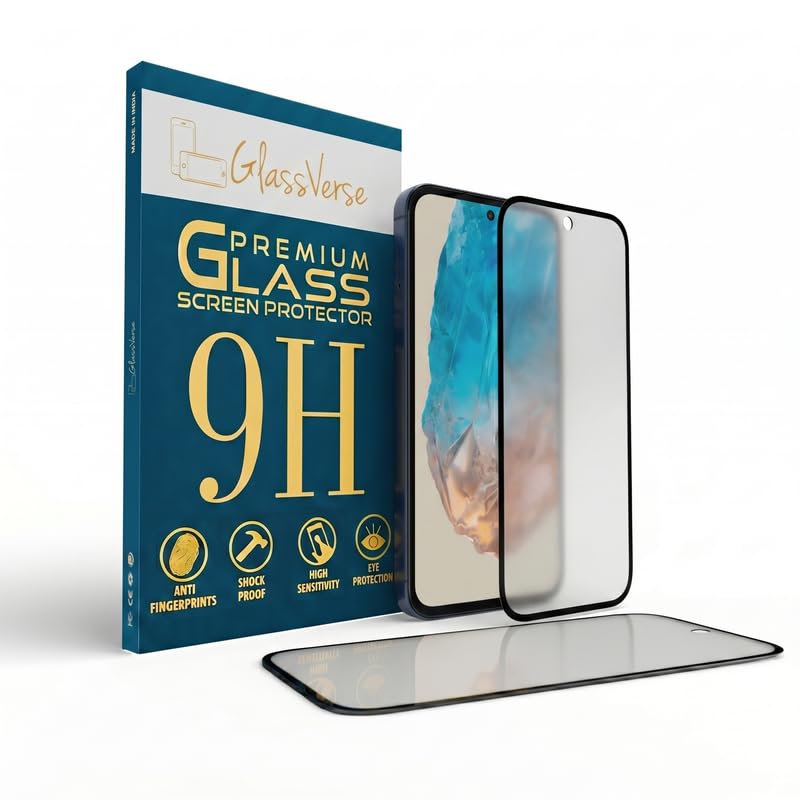 GlassVerse D+ Matte Tempered Glass With 18H Hardness For Samsung Galaxy M35 (Pack Of 2) with Free Installation Kit Full screen Coverage - 6.6 inch-picture-24