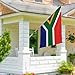 ASUNO South Africa Flag 3 × 5 Feet Polyester South African National Banner with 2 Brass Grommets Double Side Vivid Color Fade Resistant for Outside Garden Lawn Patio