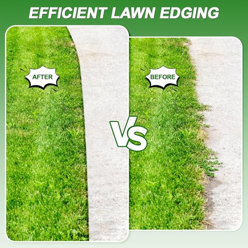 image for DUCHIFAD Wheel Rotary Edger Lawn Tool, Sidewalk 66.7Inch Manual Lawn E