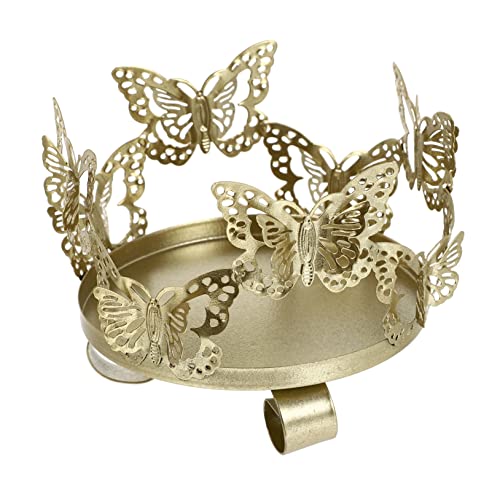 Osaladi Butterfly Carved Candle Holder Metal Brackets Nordic Decor Vintage Home Decor Tealight Candle Stand Housewarming Gifts Decorative Iron Candle Base Metal Candle Holder Candle Decor #TOP13