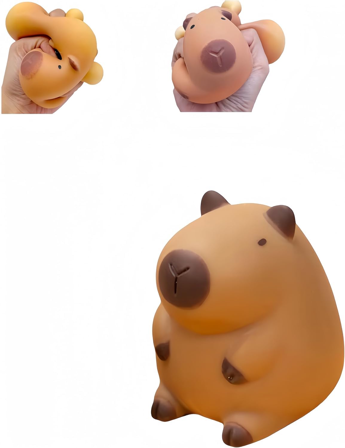 JIGCEN Squishy Toys Ball, Cute Capybara Stress Balls Squeeze Toy for Anxiety Relief, Ideal for Autism
