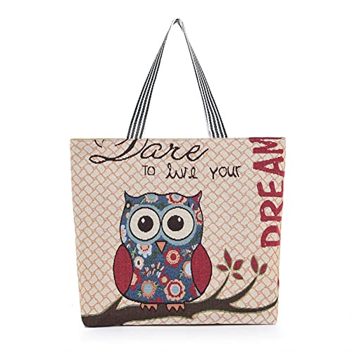 ODEROL Bandolera de Mano con Bordado de Lino de Viento étnico de Gran Capacidad (Size : 3)