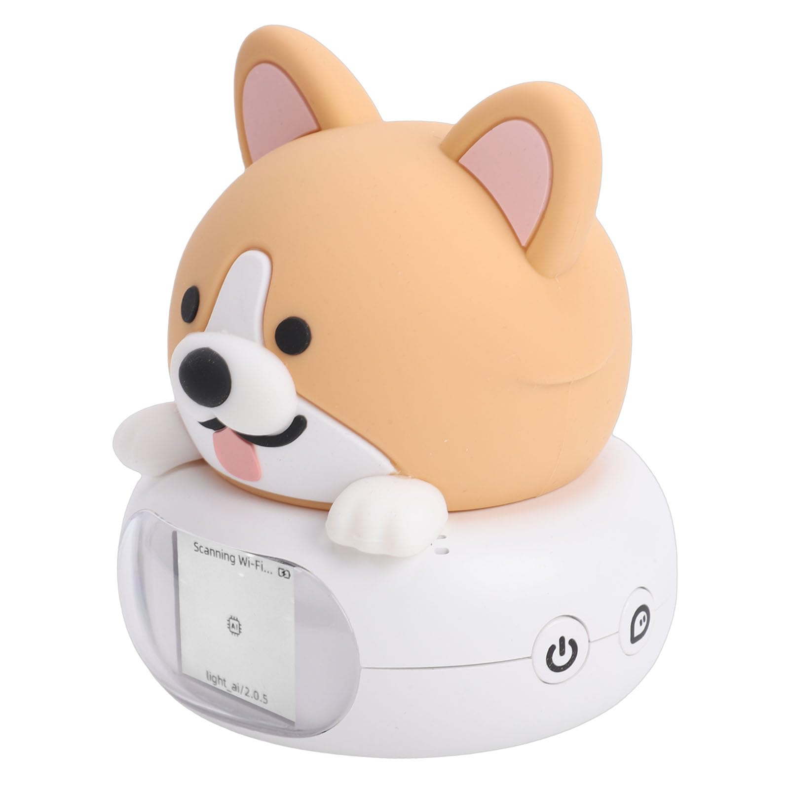Robot de Escritorio Portátil con IA | Compañero de Chat Inteligente con Luz Nocturna, Comandos de Voz, Modo Seguro para Niños, LED Silencioso, Asistente de Hogar Inteligente WiFi para (Perro)