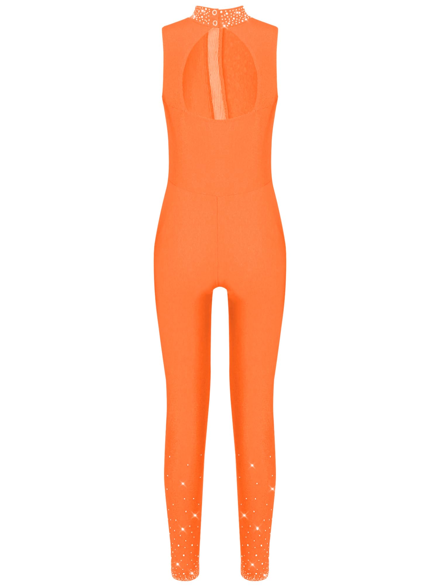 Aislor Maillot De Gimnasia Rítmica Para Niña Mono De Danza Moderna De Malla Transparente Jumpsuit Elástico Disfraz De Bailarina