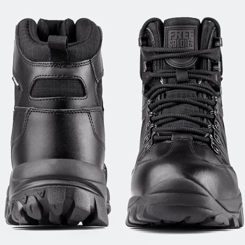 Image of FREE SOLDIER Men's Waterproof Tactical Hiking Boots Military Work Boots Combat Boots