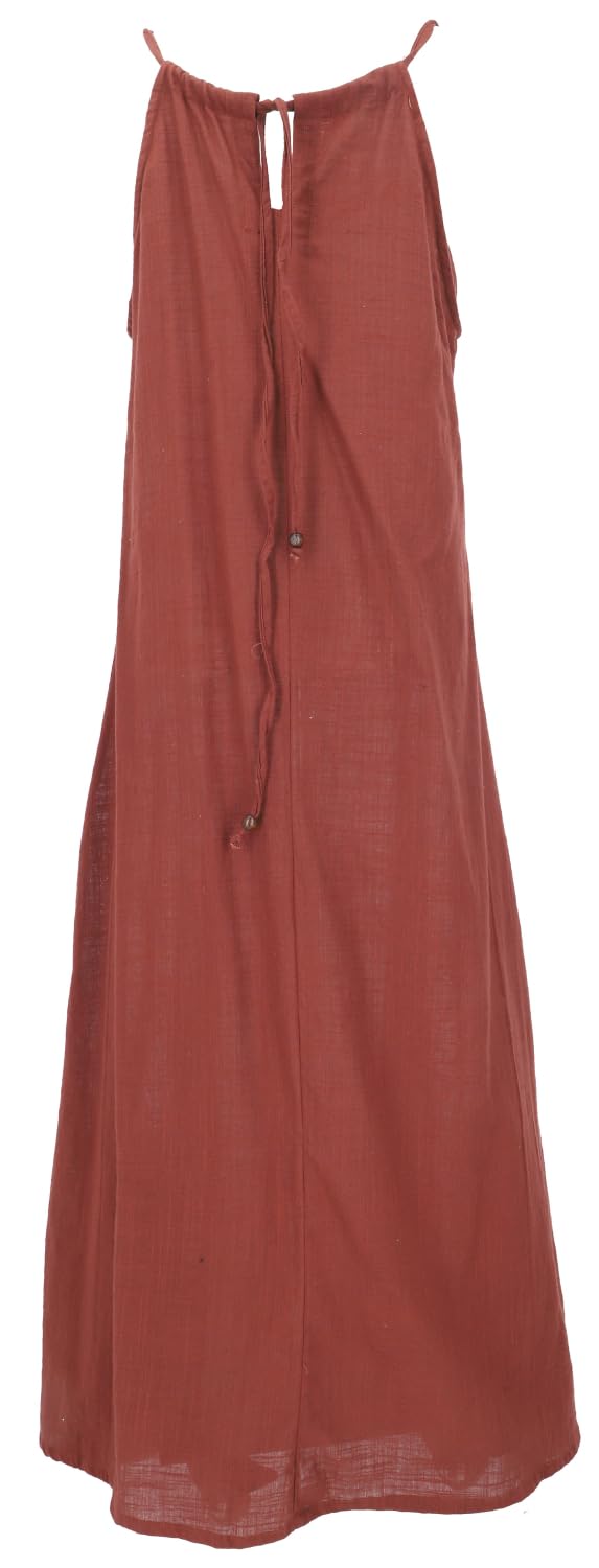 Natürliches Boho Sommerkleid, alternatives Baumwollkleid