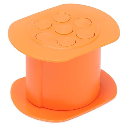 Sausage Maker, Sausage Stuffer Durable High Efficency Food Grade PP Easy to Clean for Family for Restaurant(Orange)