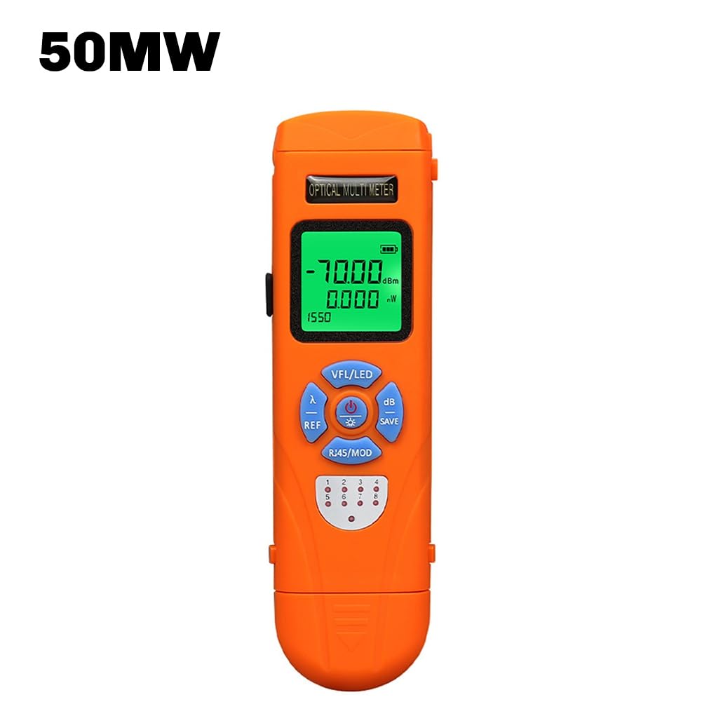 Mini Compteur de Puissance Optique Rechargeable en un Localisateur Visuel de Défauts Test de Câble Réseau Testeur de Fibre Optique VFL 50 MW
