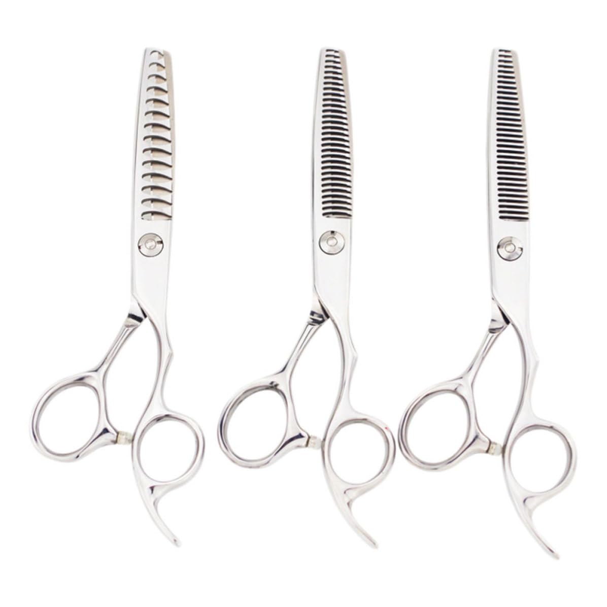 3 Piezas Tijeras Rectas de Acero Inoxidable Cabello, Plata