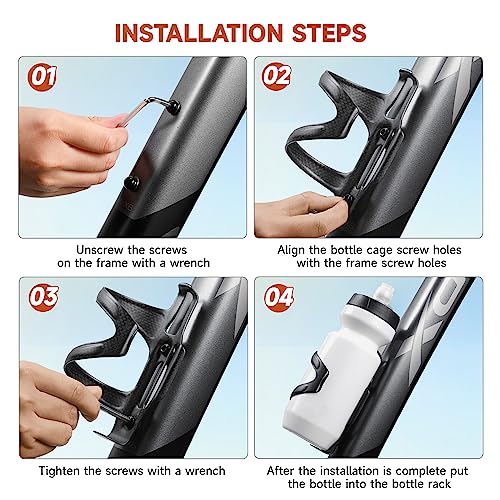 Hualong 04 Carbon Fiber Bicycle Bike Side Load Water Bottle Cage Holder Water Bottle Cages thumb #5