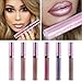Produktbild 6 Stück/Set Make-up Diamond Shiny Metallic Lippenstift Charming Long Lasting Shimmer Flüssiger Lippenstift Glitter Powder Lipgloss Metallic Lip Color Cosmetics