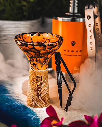 Shisha Kopf Moon Bowl Phunnel | Premium Qualität | Tabakkopf | Wasserpfeifen Kopf | Hookah Bowl (Red Gold) – Bild 3