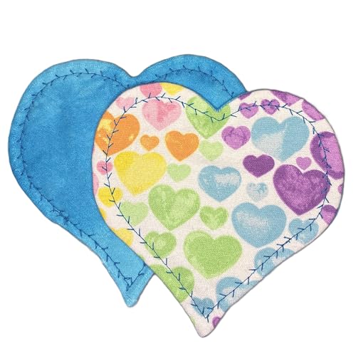 Happy Turtle Creations Scent Bonding Hearts, Set of 2 Flannel