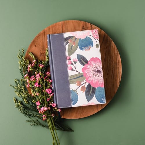 Image of NIV, The Woman's Study Bible, Cloth over Board, Blue Floral, Full-Color, Red Letter: Receiving God's Truth for Balance, Hope, and Transformation