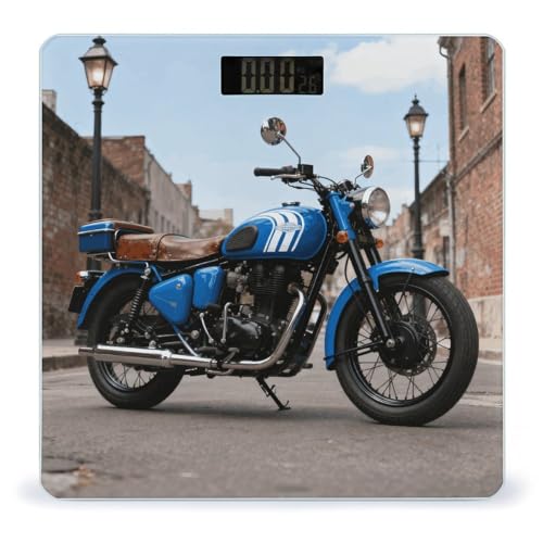 Báscula de Baño Digital Vintage Motorbike Precisa y Estable