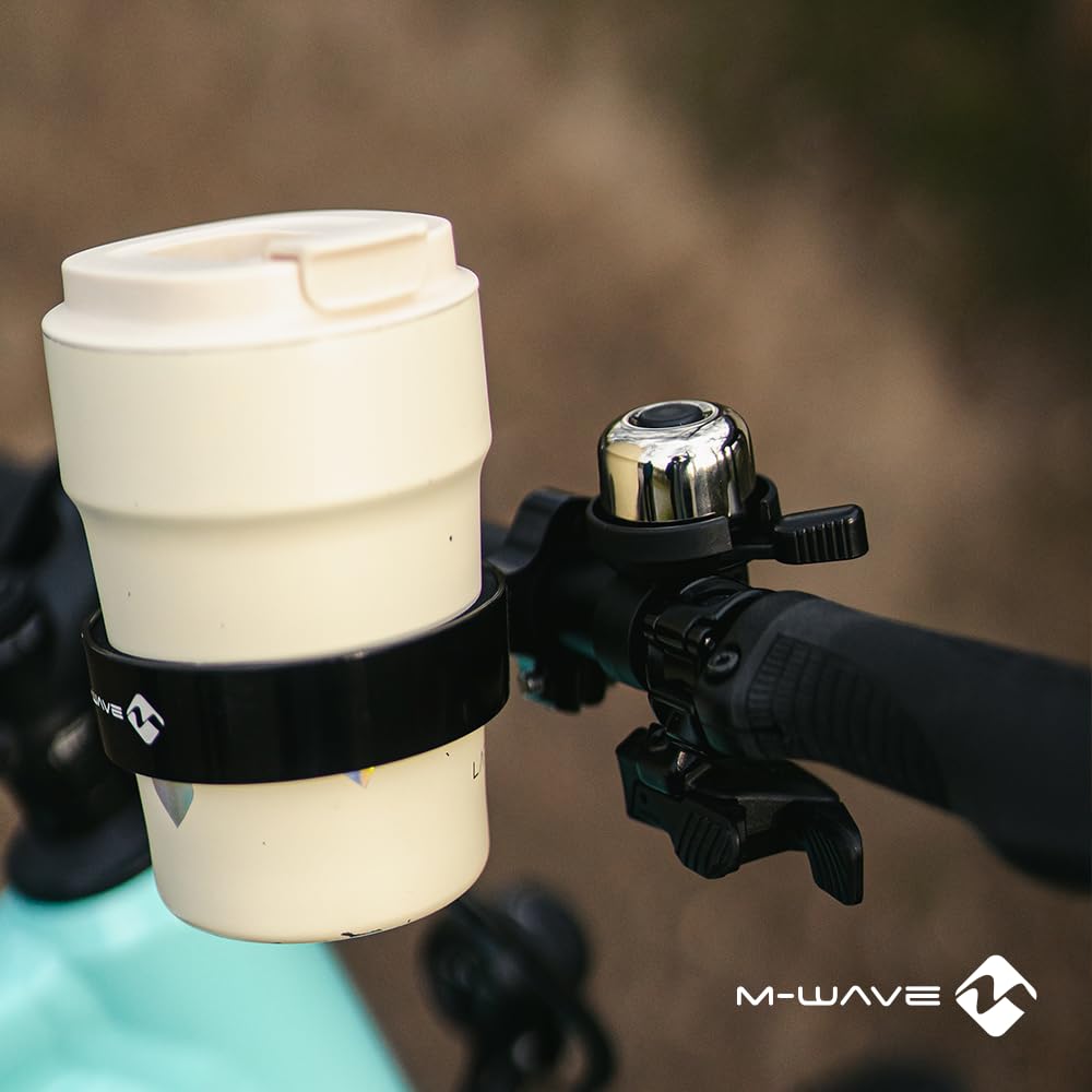 M-Wave Bella Ding Dong Timbre para Bicicleta, Unisex, Plata