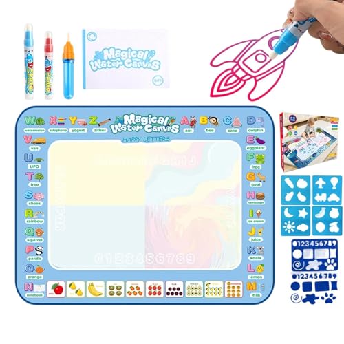 Alfombra para Dibujar con Agua,Juego Educativo Reutilizable de Arte | Juguete de Pintura con Agua para Niños | Regalo para Niñas Niños en Cumpleaños Navidad Pascua