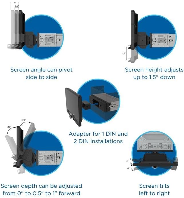 Jensen J1CA10FL-BUC screen adjustment options