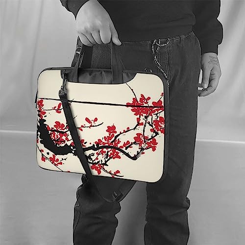 Sac ordinateur portable imperméable fleurs de cerisier contre la pluie