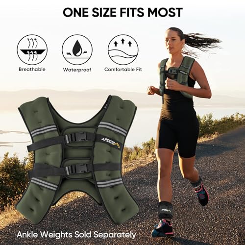 Image of APEXUP Weighted Vest Men Women, Weight Vest for Women Workout Equipment for Strength Training Running