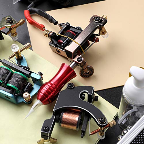 Stigma Tattoo Kit Complete For Beginners 4 Coil Tattoo Machine Guns Professional Led Digital Power Supply 10 Tattoo Colors 20 Pcs Tattoo Needles Tattoo Accessories With Case Tk-St401 #TOP3