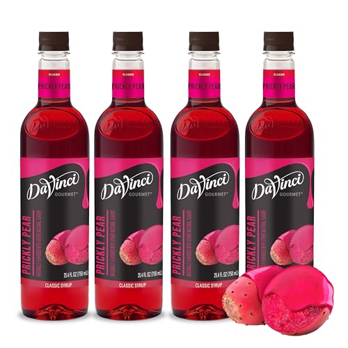 Image of DaVinci Gourmet Prickly Pear Syrup, 25.4 Fluid Ounces (Pack of 4)