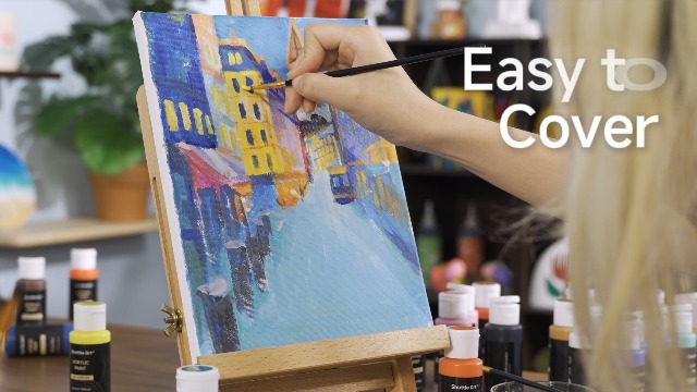 Shuttle Art 50 Colours Acrylic Paint Set, 2oz/60ml Bottles