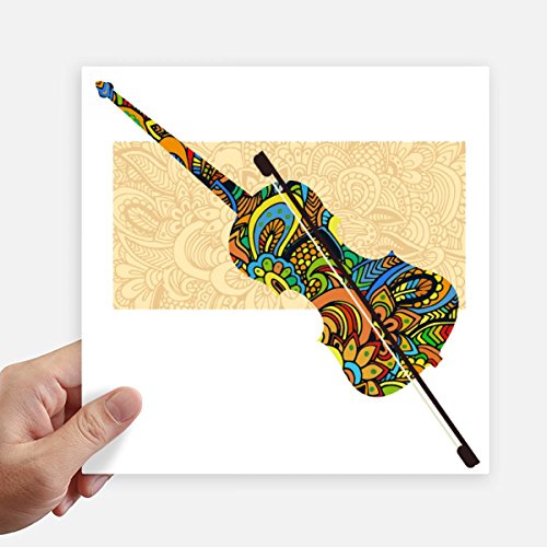 Stickers de violín de 20cm impresiones cuadradas pack de 4 piezas 2