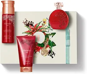 Kit Presente Floratta Red 3 Itens. (Desodorante colônia 75ml, Loção desodorante hidratante corporal 200ml, E sabonete liquido 150ml + caixa de presente)