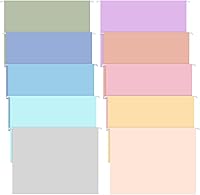 Vista 1 de Janmini 30 carpetas colgantes de color macarrón con proceso de estampado en lámina, incluyendo pestañas e insertos ajustables, tamaño carta