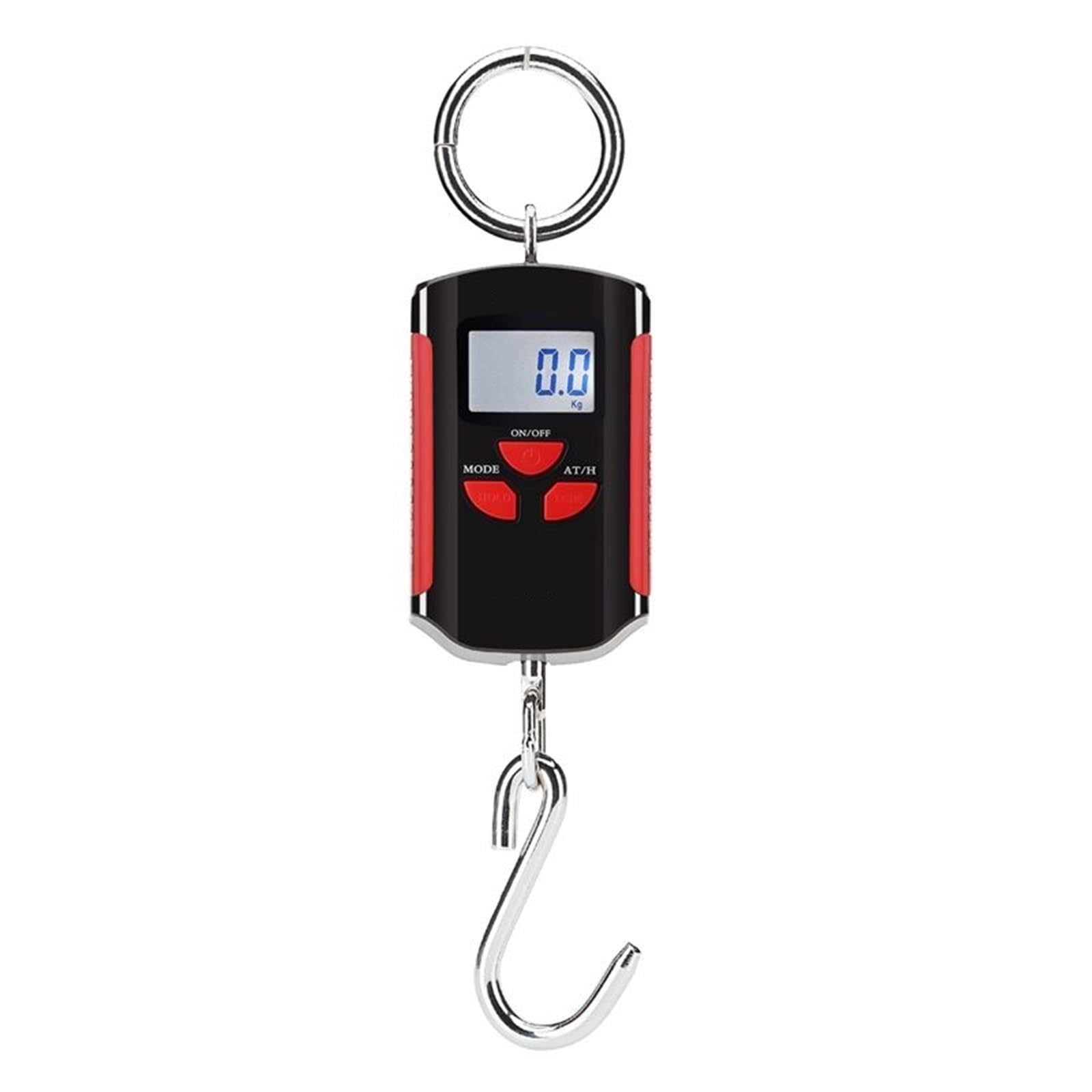 Digital Crane Scale, 200kg/100g Crane Scale Mini Heavy Electronic Digital Stainless Steel Hook Hanging Weight(Rosso)