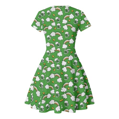 Robe décontractée confortable et fluide à manches courtes - 4