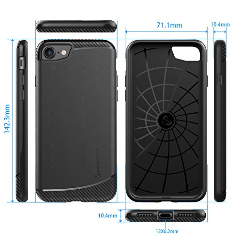 Luvvitt Sleek Armor Iphone 7 Plus/Iphone 8 Plus Case With Shock Proof Slim Design For Apple Iphone 7 Plus (2016) / Iphone 8 Plus (2017) - Violet #TOP6