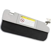 Car Sun Visor Shade Windscreen Shadow Sunglasses Sunshade with Light Mirror Compatible for Geely Monjaro Manjaro 2022 2023 Xingyue L Kx11Gray Right