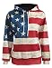 ABD Unisex Fashion USA American Flag Print Slim Pullover Hoodie Sweatshirt, Medium