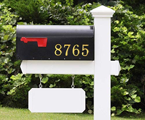 Mailbox Numbers 0-9, Door Address Number Stickers For House/Apartment/Floor,10 Pack 0-9. (4 Inches, Gold) #TOP3