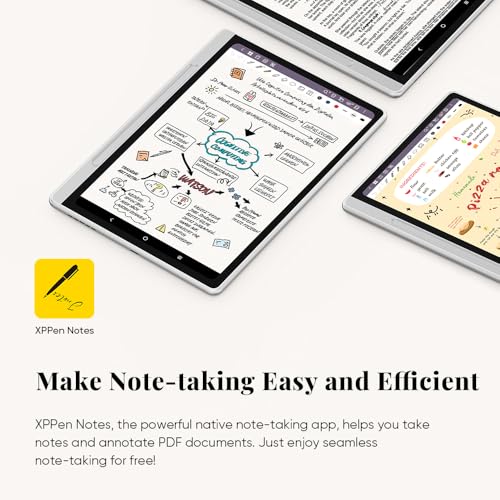 Image of XPPen Magic Note Pad 10.95 inch Digital Note-Taking Tablet, Paper-Like LCD Display, 3-Color Modes, 16K Pressure Stylus (X3 Pro Pencil 2), 6+128GB, Android 14 - for Writing, Reading, PDF Notes & Study