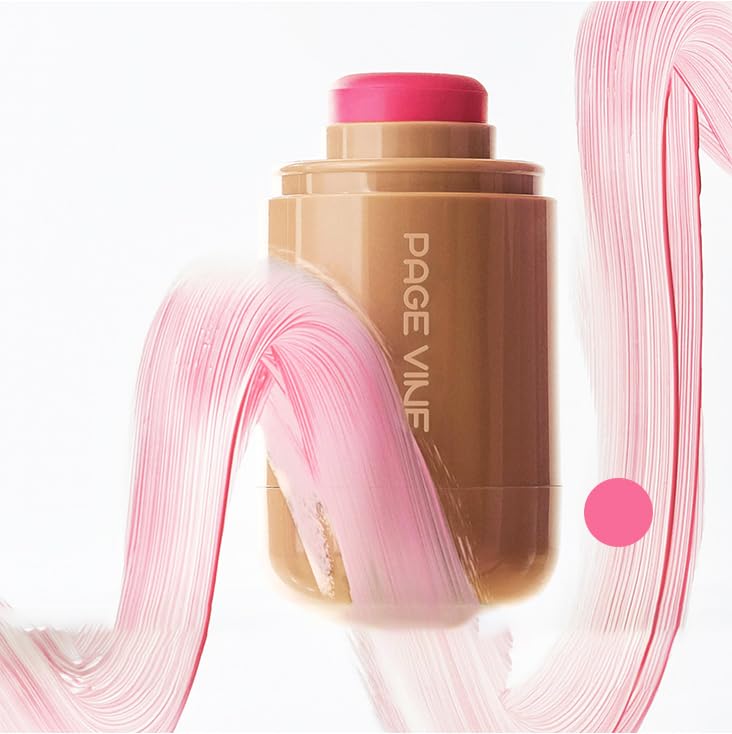 Pocket Blush Stick, 3-In-1 Buildable Natural Matte Blush Stick for Cheeks, Eyes, and Lips, Hydrating Formula, Non-Greasy, All Day Wear, Easy Application. 0.18 Ounce (02#Juice Box)