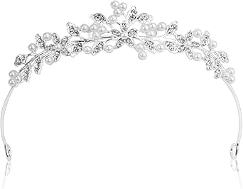 Tiara Nuziale Per Sposa Con Cristalli E Strass – Diadema Da Principessa Per Compleanno, Ballo, Addio Al Nubilato - 5