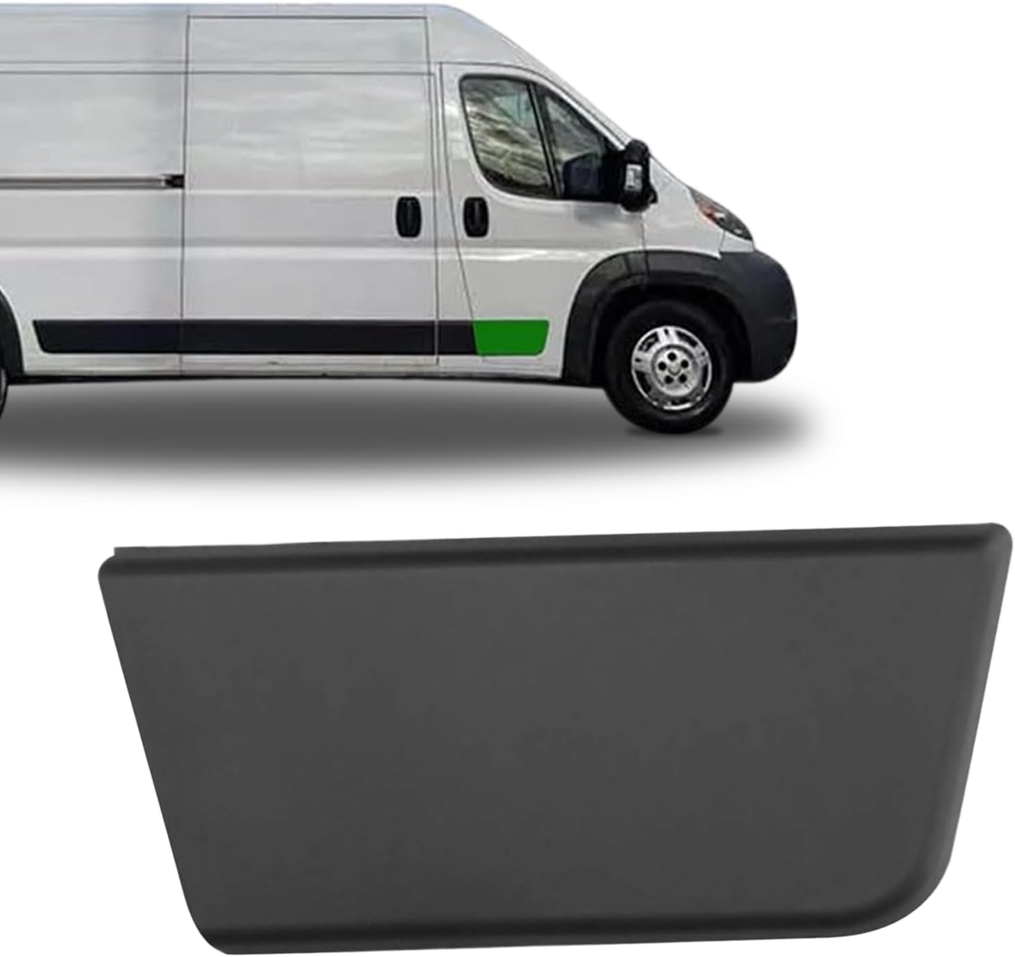 Front Door Panel Right Side Molding Trim Exterior Door Molding Lower Side Compatible with RAM Promaster 1500 2500 3500 2014 2015 2016 2017 2018 Cargo Van