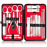 【Beste Geschenke für Ihre Freunde und Familie】 - kommt mit einem ästhetischen Verpackungsdesignetui aus hochwertigem Stoff und PU-Leder. Ein tolles geschenk manicure pedicure set für männer ehemann, freund, bruder und frauen mädchen monther. Großes Vatertagsgeschenk